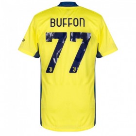 Billige Fotballdrakter Juventus Buffon 77 Keeper Hjemmedraktsett 2020/21 Kortermet